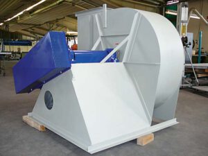 Radialventilator mit Keilriemenantrieb, Ansicht 2