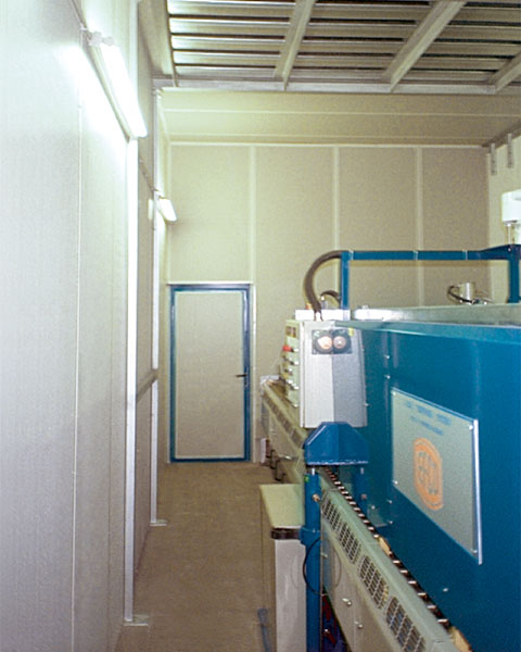 Schalldämkabine Innenansicht